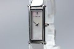 [Near MINT] GUCCI 1500L 12mm Shell Dial 1P Diamond Quartz Women’s Wrist Watch