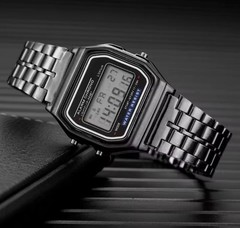 F-91W-1 Men’s 2025 Digital Watch Gray Resin Classic Alarm Light Waterproof