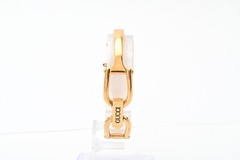 Vintage [N MINT] GUCCI 1500L Gold Black Dial Rectangle 12mm Ladies Watch JAPAN
