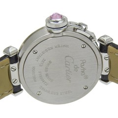 CARTIER Mispacha Watches W3140026 pinkDial Stainless Steel/leather Quartz …