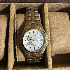 Citizen Eco-Drive Disney Two-Tone Bracelet Watch White Dial Date WR100