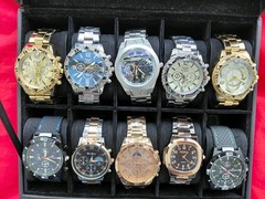 10 NEW Men’s Watches CLOSEOUT OVERSTOCK CLEARANCE DEAL Men Watch Lot USA 250th C
