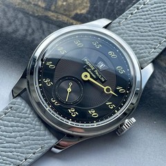 Pierre Paulin Jumping Hour Men’s Watch Salmon Dial Automatic ST17 38mm Vintage