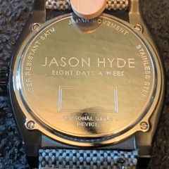 Jason Hyde New With Bag No Box Men’s Quartz Analog 5 ATM Black Dial 45mm Watch