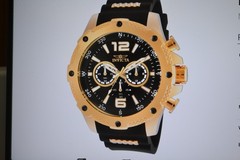 NEW 50mm INVICTA I-FORCE BLACK AND GOLD CHRONOGRAPH WATCH 19658