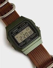 Custom Casio F-91W Green Digital Watch