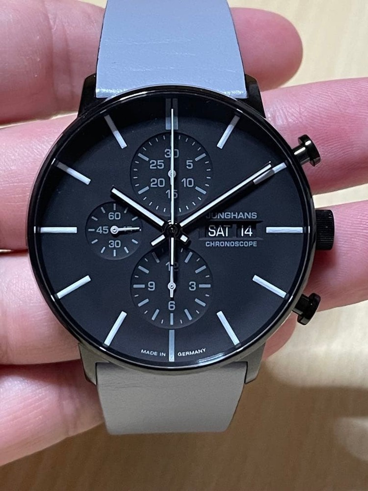 Junghans Form A Chronoscope Automatic Watch 027/4371.01 Chronograph 42mm