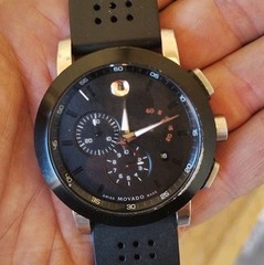 Movado Signature Sport Chronograph (0606545) 44mm Black Dial Men’s Quartz Watch