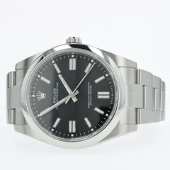 Rolex Oyster Perpetual 41 Black Stick Dial Automatic Stainless Steel 124300