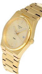 TISSOT PRX 35MM QTZ S-STEEL GOLD DIAL UNISEX WATCH T137.210.33.021.00