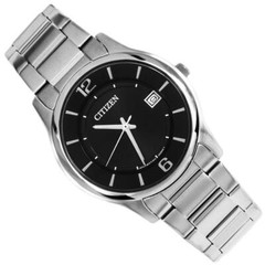 Citizen Men’s Classic Black Dial Watch Quartz Mineral Crystal BD0020-54E