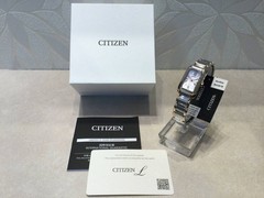 New CITIZEN EW5624 54Y Women’s Solar White Mother of Pearl Gold Silver Watch