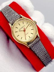SWISS [N. MINT] 23mm Denbros Gold Tone RARE Quartz Women’s Watch
