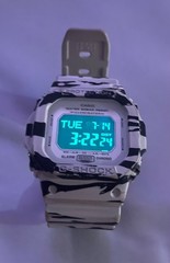 Rare Casio G-Shock DW-D5600BW Zebra Camo Watch
