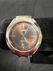 Kenneth Cole Reaction KC3620 Men’s Watch, Silver Tone Stainless Steel 41 mm