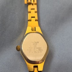 Waltham W027 Women’s Gold Quartz Dress Watch Blue Dial Gold Bracelet 23.9mm