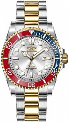 Invicta Pro Diver LATAM Exclusive Quartz Silver Dial Pepsi Bezel Men’s Watch