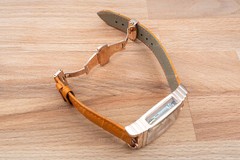 Mens Rose Gold Bridge Manual Mechanical Watch – Orange Leather DIASTERIA 1688