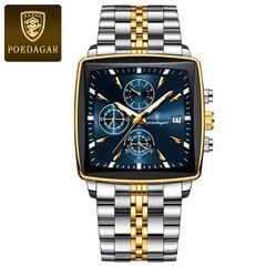 BINBOND Luxury Square Sport Men’s Watch – Waterproof, Luminous Chronograph