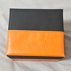 Gianello Select Black Quartz Analog Watch Interchangeable 3 Straps w/ Box