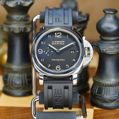 2016 Panerai Luminor Marina 1950 PAM00359 44mm Steel Case Black Dial