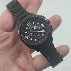 ESQ by MOVADO Black Men’s Wrist Watch Model ES.42.1.34.5649 – New Battery!