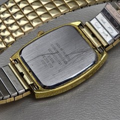 Elgin Mens Quartz Watch Day Date English Spanish FC 206 012 Stretch Band