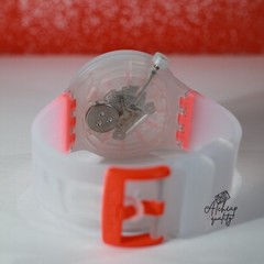 Swatch Swiss Made Big Bold Orangeinjelly 47mm SO27E102 Semi Transparent Orange