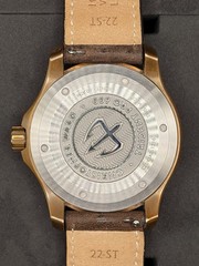 Christopher Ward C60 Trident Pro 600 Bronze 43mm Navy Blue Dial, Leather Strap