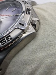 Fossil Snap-on Watch 41mm Stainless Steel Date Glow In Dark New Battery 7″