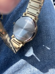Bulova Men’s Diamond Accent Black Dial Gold-Tone Bracelet Quartz Date Watch