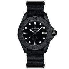 Certina DS Action Diver 43mm Powermatic 80 Black Dial Men’s Watch C0326073805100