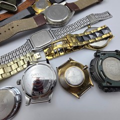 Men’s Watch Lot Parts Repair Untested Digital Quartz Vintage Mixed Brands 1.14 l