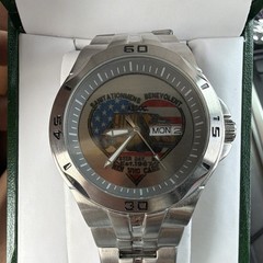 Armitron Quartz Analog Day/Date Silver Stainless Steel Bracelet Watch w/ Box