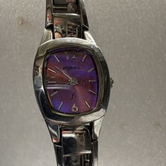 Fossil F2 ES-9595 Purple Dial Stainless Steel Women’s Quartz Watch