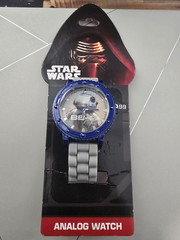 Accutime Star Wars BB-8 Kids Quartz Analog 38mm Blue/Gray Silicone Strap w/ Box