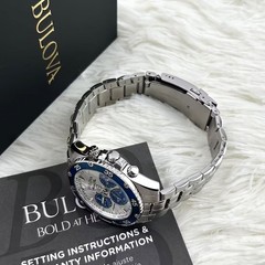 BULOVA 98B423 Men’s Marine Star Chronograph Watch Stainless Steel New With Box