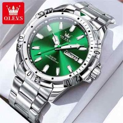 OLEVS Stainless Steel Luminous Waterproof Classic Fashion Quartz Watch for Man