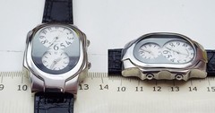 Men’s TRAVELER Watch PHILIP STEIN “Teslar”. Dual Time