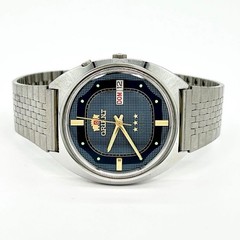 Orient Three Star Crystal X1143-55A Automatic Mens Watch 19cm Wrist Navy Dial