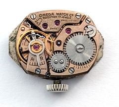 OMEGA 483 17j Vintage Ladies Swiss Cocktail Watch Movement 13mm for PARTS REPAIR