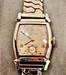 Rare Vintage 1947 Bulova “Convoy” Men’s Rose GF Watch 10BC 17J Bracelet