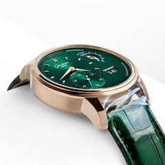 Glashutte Original 2026 PanoMaticLunar Green Dial Rose Gold 1-90-02-23-35-30 NEW