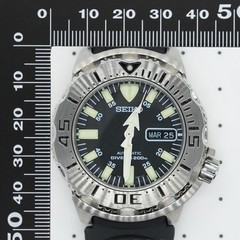 SEIKO Black Monster 7S26-0350 200M Day/Date 42mm Automatic Men’s From JAPAN Z452