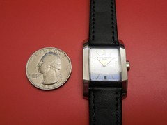 BAUME MERCIER 18K DIAMOND / STEEL 22MM DIAMANT WATCH WITH DATE
