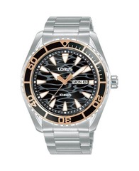LORUS Men Analog Quartz Casual Watch Classic Dress Black Dial Waterproof Round J