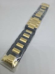 Invicta Corduba Black Gold Stainless Steel and Rubber Watch Bracelet