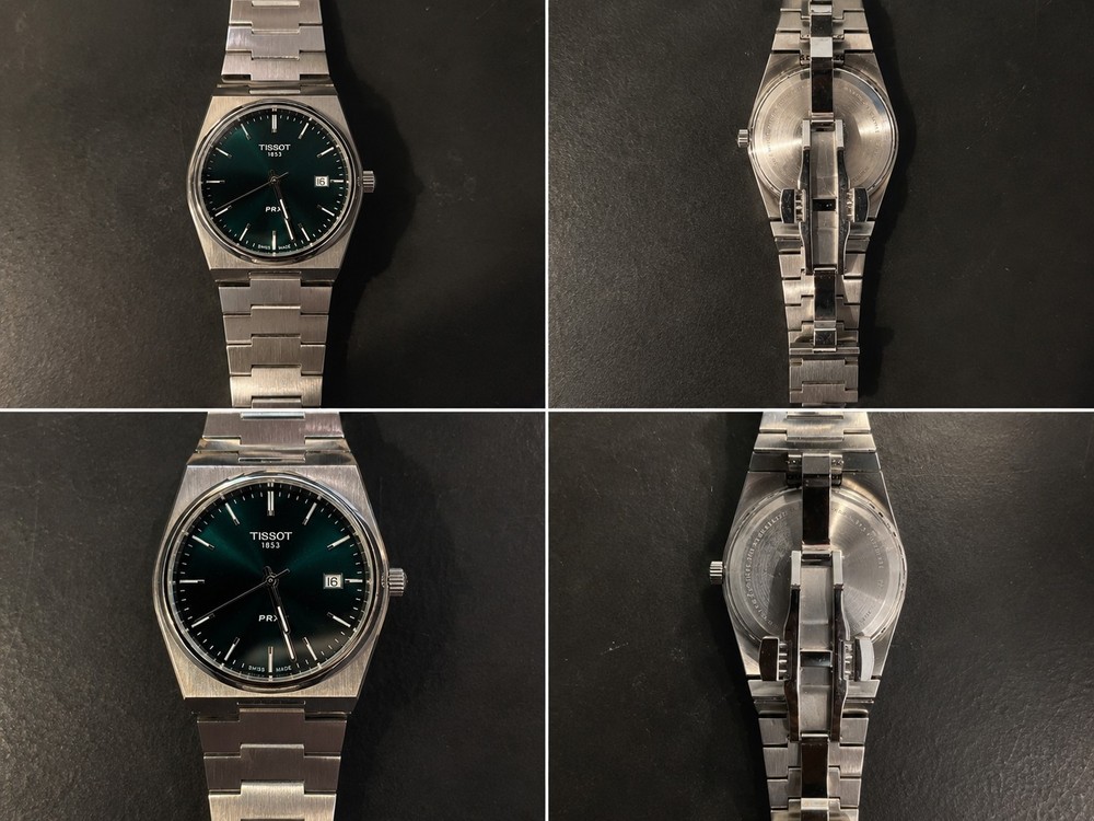 Tissot PRX 40mm Green Dial Swiss Quartz Stainless Steel Watch T137.410 Excellent