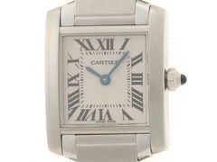 Cartier Tank Française SM W51008Q3 20.3mm Silver Dial Quartz with Box #DW1519