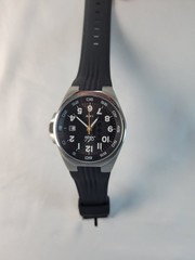 ADI 3067 Israeli Sport Diver Style Watch Black Dial Date 5 ATM Needs Battery